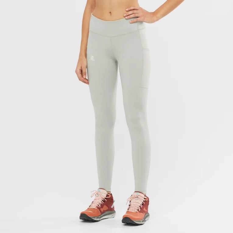 Calça Legging Salomon Outline Feminino Menta | PT P51098